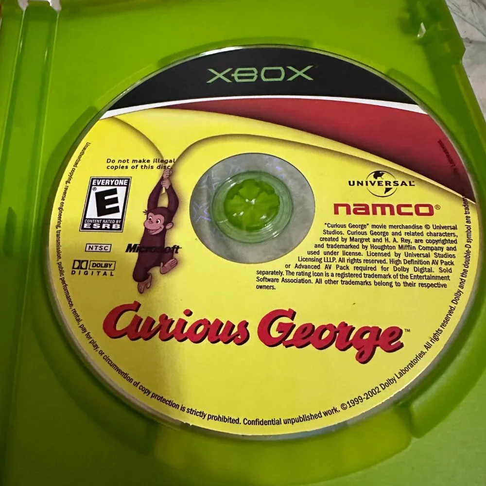 Curious George Original Microsoft Xbox 2006 Complete W/ Manual Tested